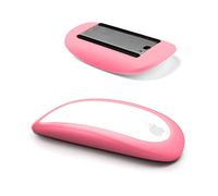 IRAINSUN Custodia in silicone per mouse Apple Magic Mouse 1&2, a prova di goccia, a prova di polvere, ultra sottile (rosa)