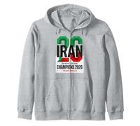 Iran 20 Campioni 2026 Team Melli 32N 53E Pride Felpa con Cappuccio