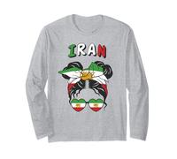 Iran, Bandiera iraniana, Iran Girl, Donne iraniane Ragazze Maglia a Manica