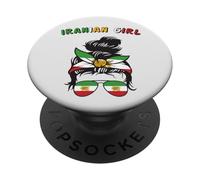 Iran, Bandiera iraniana, Iran Girl, Donne iraniane Ragazze PopSockets PopGrip Adesivo