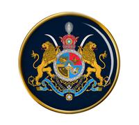 Iran Imperial Cappotto Of Arms Spilla