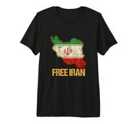 Iran Libero - Bandiera della libertà di Pace della Speranza Maglietta Premium