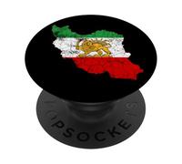 Iran, mappa, con, leone, e, sole, emblema, vendemmia, persiano Heritage PopSockets PopGrip Adesivo