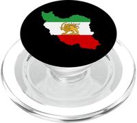 Iran, mappa, con, leone, e, sole, emblema, vendemmia, persiano Heritage PopSockets PopGrip per MagSafe