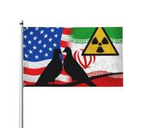 Iran Nuclear Deal Negotiation Or Talks With Usa Bandiere Durevole Flag Con 2 Occhielli Bandiera Per Decorazione Balcone Feste Esterno 90X150Cm