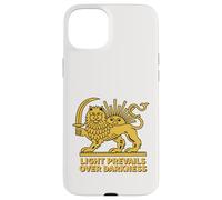 Iran Shiro Khorshid La luce prevale su Darkness Lion & Sun Custodia per iPhone 15 Plus