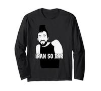 Iran So Far Divertente Gioco di Parole Distance Runner Grafica Sarcastica Maglia a Manica