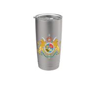 Iran Stemma Reale Storico Leone Persiano e Stemma Sole Bicchiere termico in acciaio inox doppia parete