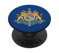 Iran Stemma Reale Storico Leone Persiano e Stemma Sole PopSockets PopGrip Adesivo