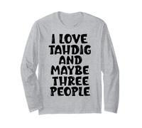 Iran Tahdig Divertente Amo Tahdig E Forse Tre Persone Maglia a Manica