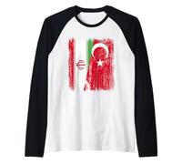 Iran Turchia Mezza Bandiera Turchia Turchia Iraniano Patrimonio Turco Maglia con Maniche Raglan