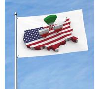 Iranian Nuclear Deal And The Usa11 Bandiere Durevole Flag Con 2 Occhielli Bandiera Per Interno Prato Esterno Feste 90X150Cm