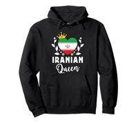 Iranian Queen Iran Flag Proud Iranian Woman Felpa con Cappuccio