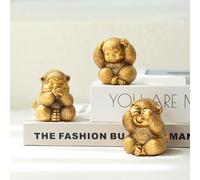 Irayin Statua di Scimmia Sagge, Decorazioni di Scimmia, Non Vedere, Non Ascoltare, Non Dire, Regali Scimmia per Donne, Soprammobili Moderni Salotto, Statuette Decorative Casa