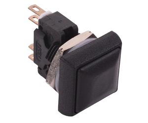 Irc8Z222 Apem Interruttore A Pulsante Quadrato Nero Momentaneo 16Mm Dpdt 5A Ip67