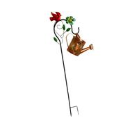 Ircading Can Light Solar Outdoor Auto Lighting Ornamenti Da Giardino Build Ferro Da Pioggia Per Cortile Paesaggio Giardino A Energia Solare Annaffiatura Lampada