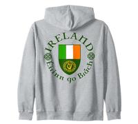 Ireland Éirinn Go Brách (Ireland Forever) Scudo Celtico per Arpa Felpa con Cappuccio
