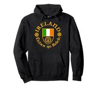 Ireland Éirinn Go Brách (Ireland Forever) Scudo Celtico per Arpa Felpa con Cappuccio