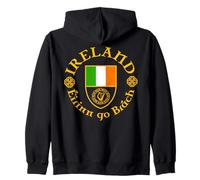Ireland Éirinn Go Brách (Ireland Forever) Scudo Celtico per Arpa Felpa con Cappuccio