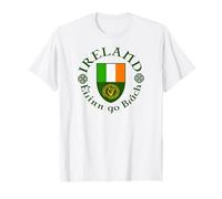 Ireland Éirinn Go Brách (Ireland Forever) Scudo Celtico per Arpa Maglietta