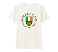 Ireland Éirinn Go Brách (Ireland Forever) Scudo Celtico per Arpa Maglietta Premium
