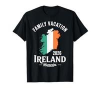 Ireland Family Vacation 2026 Matching Group Trip Flag Map Maglietta