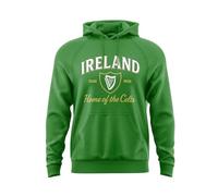 Ireland Home of The Celts - Felpa con cappuccio irlandese Dublino, unisex, per adulti, college, università, con cappuccio Gaelic Heritage, Verde irlandese, M