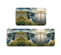 Ireland Outdoors County Clare The Cliffs - Set di 2 tappetini antiscivolo da cucina per casa, ufficio, lavanderia