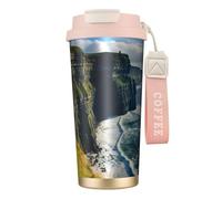 Ireland Outdoors County Clare The Cliffs Tazza da caffè isolata da viaggio con coperchio, a prova di perdite, per bevande calde e fredde