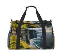 Ireland Outdoors County Clare The Cliffs Weekender, borsa a mano per donne e uomini, perfetta per frequent flyer, Nero , Taglia unica