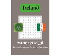 IRELAND Word Search Puzzle: Word Searches With Easy to Read Print about Shamrocks, Sheep, Castles and More! 6x9 inches, 110 pages and 50+ ... for Holidays, Vacations, and Free Time