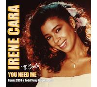 IRENE CARA "You need me" (Ti sento) Rmx 2024 12" Clear Pink & Red Marbled New