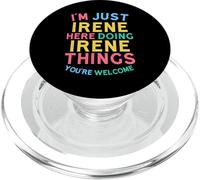 Irene Here Doing Irene Things Divertente Nome Irene PopSockets PopGrip per MagSafe