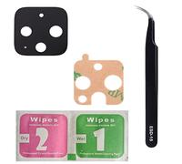 iReplaceParts - Obiettivo in vetro per fotocamera Google Pixel 5, kit di ricambio per obiettivo posteriore con pinzette ESD-15 e panno per pulire lo schermo bagnato e asciutto GD1YQ GTT9Q