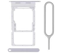 iReplaceParts - Vassoio di ricambio per SIM Dual Sim con guarnizione in gomma con espulsore per vassoio SIM, per Samsung Galaxy A16 5G SM-A166 (argento)