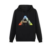 Ireser Ark Survival Evolved Felpe con cappuccio da uomo nere, Nero , L
