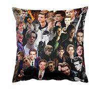 Ireser Thomas Brodie-Sangster - Copricuscino quadrato 45 x 45 cm, motivo a stelle, multicolore, per divano e letto, soggiorno, camera da letto, terrazza, idea regalo per occasioni