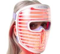 iRestore Illumina - Maschera per il viso a LED, strumento avanzato per la cura della pelle con terapia a luce rossa, a infrarossi e blu, migliora l'aspetto della pelle, favorisce la lucentezza e