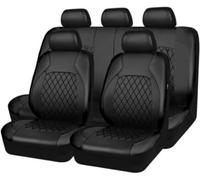 IREZ 9 Pezzi Auto Set Coprisedili per Ford Puma/Puma ST SUV 2019-2021 2022 2023 2024, Cuscino Del Sedile Traspirante Antiscivolo Impermeabile, Copri Sedili Auto,A-Black