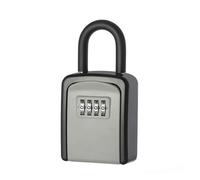 IRFHDCX Cassetta Chiavi Con Codice Scatola Di Sicurezza Con Serratura A Chiave In Metallo Nero, Portachiavi Appeso For La Casa, Immagazzinaggio Combinazione A 4 Cifre, Password, Segreta(C)