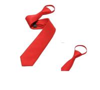 IRFHDCX Cravatta Uomo Cravatte da uomo, cravatte di lusso, linea nobile, for matrimoni, feste formali, con cerniera pre-annodate, strette(Red)