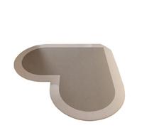 IRFHDCX Tappeto Doccia Antiscivolo Tappetino da bagno a forma di cuore, assorbente fango diatomeo, piedino for ingresso porta, tappeto antiscivolo for WC(Color1,40X60cm)