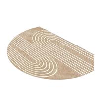 IRFHDCX Tappeto Doccia Antiscivolo Zerbino semitondo dalla linea curva minimalista, tappeto da ingresso durevole antiscivolo, tappetino for la decorazione della casa del portico(50x80cm 20x31inch)