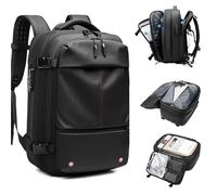 IRFHDCX Zaino A Compressione Sottovuoto Con Pompa A Vuoto Zaino Da Viaggio Espandibile For Uomo Donna Borsa Da Lavoro Approvata Dalla Compagnia Aerea 60L(G-vacuum compression)