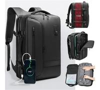 IRFHDCX Zaino A Compressione Sottovuoto Con Pompa A Vuoto Zaino Da Viaggio Espandibile For Uomo Donna Borsa Da Lavoro Approvata Dalla Compagnia Aerea 60L(H-vacuum compression)