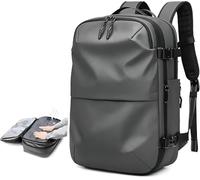 IRFHDCX Zaino A Compressione Sottovuoto Con Pompa A Vuoto Zaino Da Viaggio Espandibile For Uomo Donna Borsa Da Lavoro Approvata Dalla Compagnia Aerea 60L(C-vacuum compression)