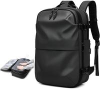 IRFHDCX Zaino A Compressione Sottovuoto Con Pompa A Vuoto Zaino Da Viaggio Espandibile For Uomo Donna Borsa Da Lavoro Approvata Dalla Compagnia Aerea 60L(D-vacuum compression)