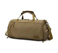 IRFKR Borsa da palestra Fitness Separazione asciutta e bagnata Borsa da viaggio a breve distanza di grande capacità per gli uomini Borsa a tracolla per sport all'aria aperta, cachi, Taglia unica