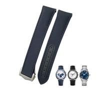 IRFKR Cinturino per orologio da polso da 19 mm, 20 mm, 21 mm, in tela di nylon ad alta densità, adatto per cinturino Omega Seamaster 300 AT150 Speedmaster Longines, 19mm Silver clasp