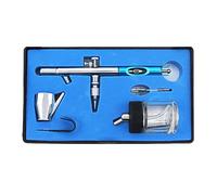 Irfora 0,35 mm Sifone Feed Dual Action Airbrush Kit Spritz con 5cc & 22cc bicchiere liquido per artigianato pittura nail art tatuaggio decorazione torta tipo 1